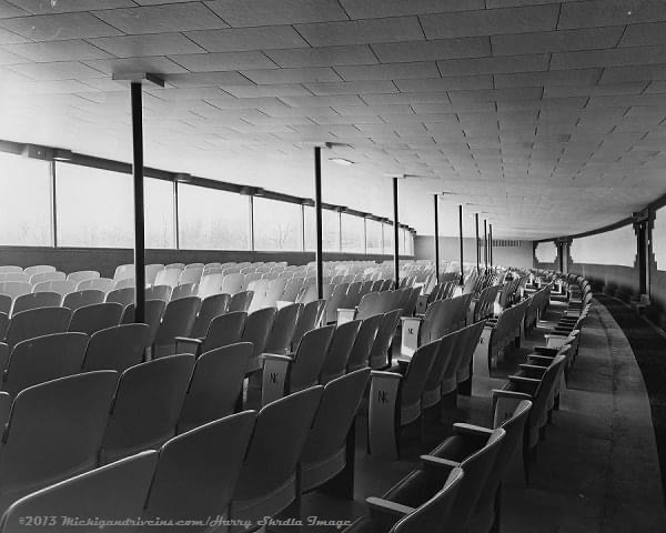 Getty 4 Drive-In Theatre - INTERIOR OF INDOOR SEATING NOW GONE FROM HARRY SKRDLA (newer photo)